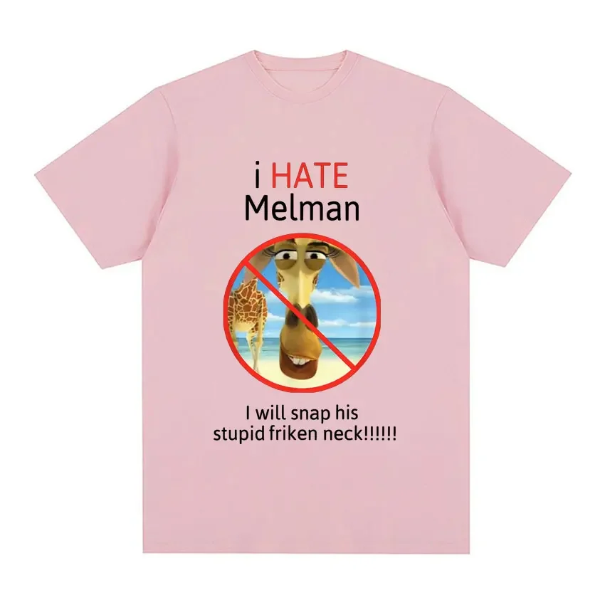 I Hate Melman Meme T Shirt I Will Snap His Stupid Friken Neck Funny Tshirt Men Women Casual Oversized T Shirts Streetwear 4