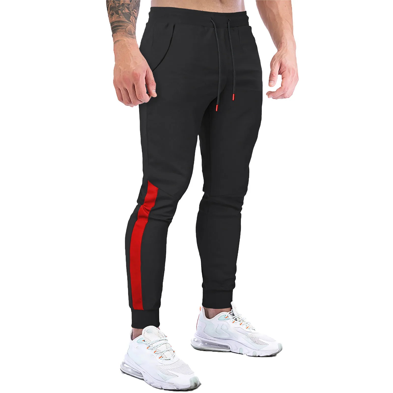 

Men's Outdoor Exercise Jogging Pants With Zipper Pocket And Drawstring male Clothing outfits Loose fit