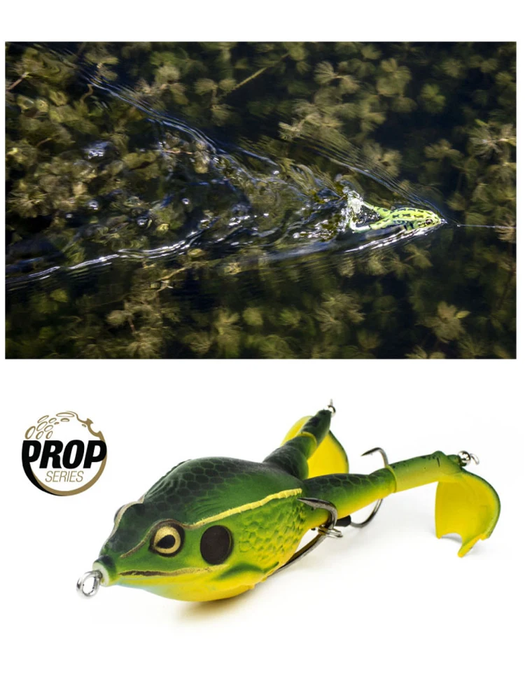 

American Langke [Fragile Step Frog] Black Bait, Thunder Frog Type Soft Bait, False Anti-hanging Thunder Frog Long-range Drop Sub