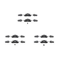 2x Black Dive Into Adventure With High-Performance Stainless Steel Diving Fins Shoelace Straps Spring Scuba Heel black S 1