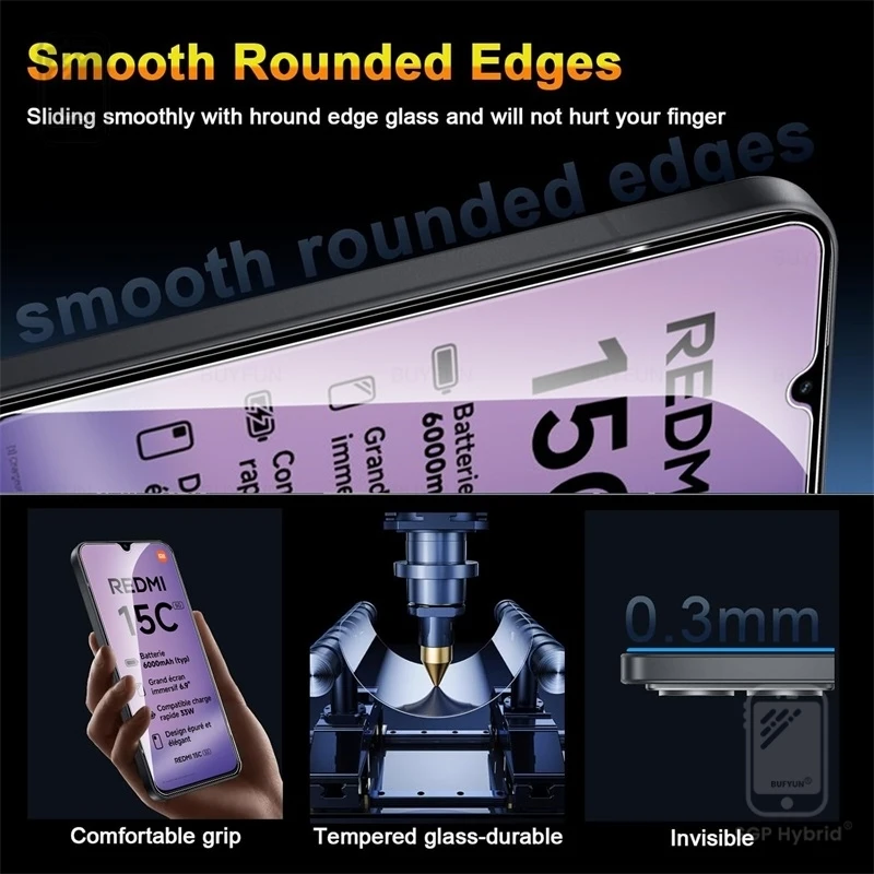 Premium Clear Tempered Glass Screen Protector - Anti-Scratch HD Film