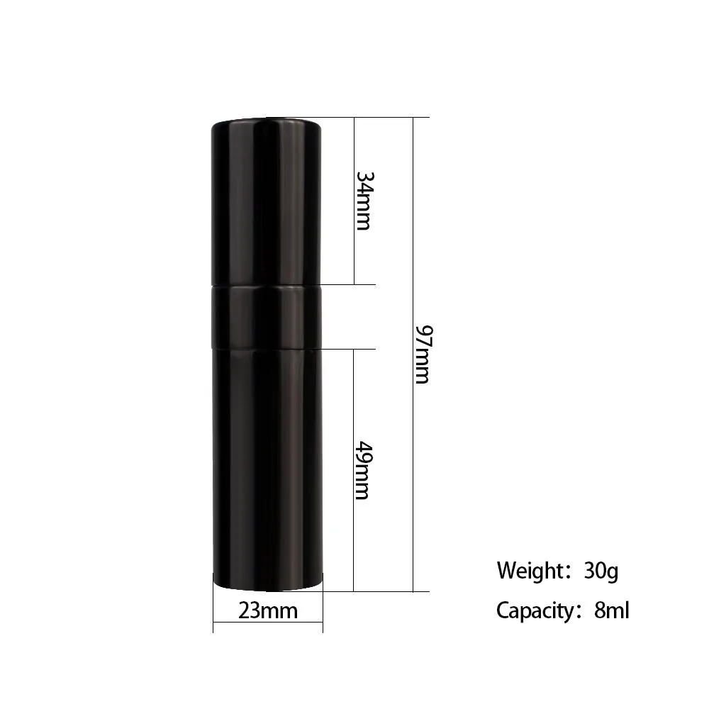 8ml Perfume Bottling Atomizer Portable Liquid Container For Cosmetics Dispense Glass Spray Bottle Refillable For Traveling