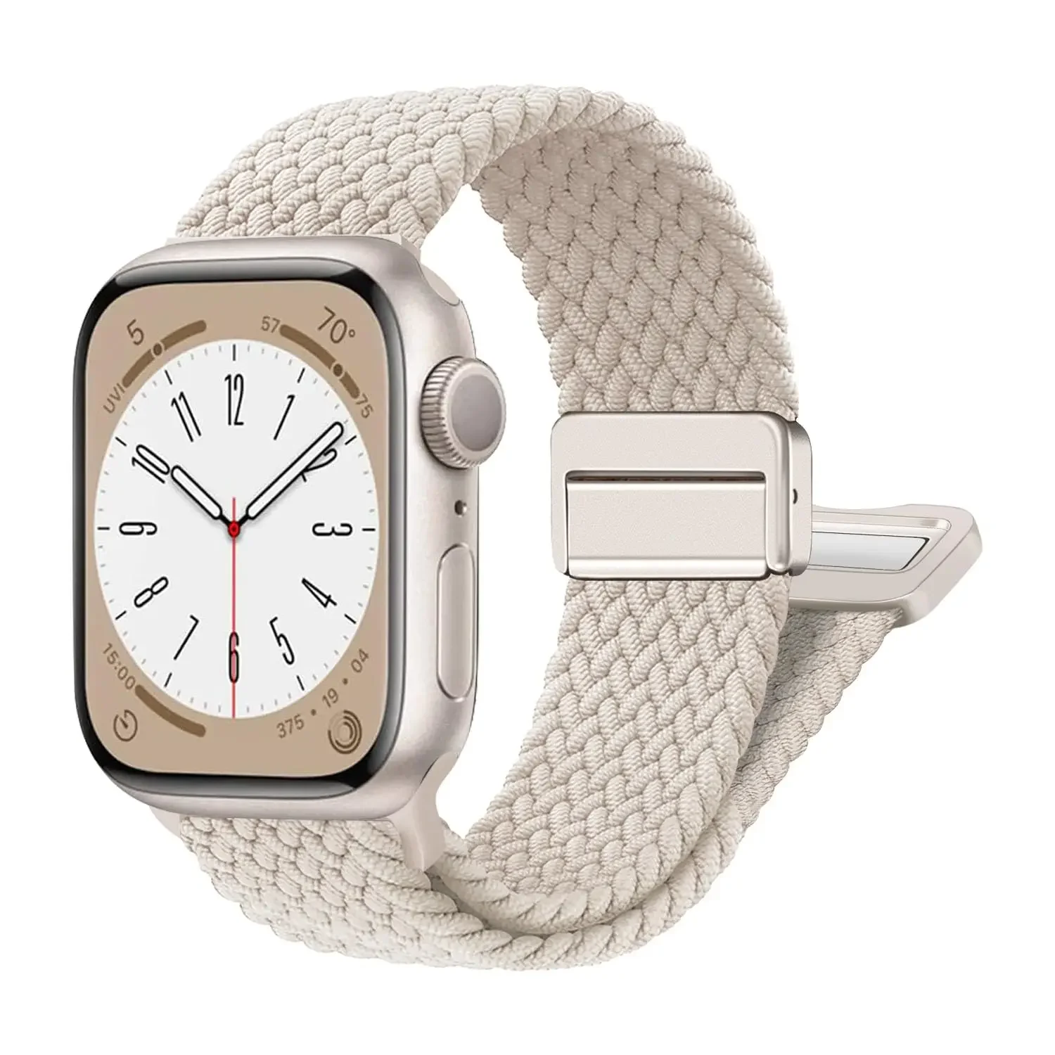 Braided Strap For Apple Watch Ultra 2 Bracelet 44mm 40mm 45mm 49mm 41mm 38mm magnetic buckle Band iWatch series se 7 3 5 6 8 9