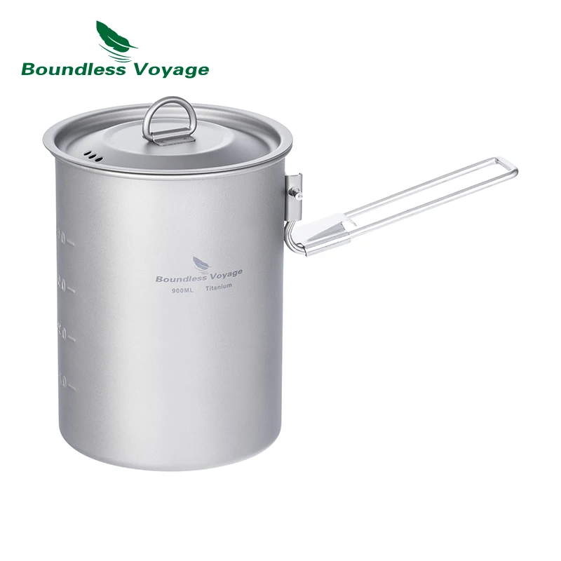 Boundless Voyage チタン 両手鍋1.9L T i2057C 蓋付きチタン鍋