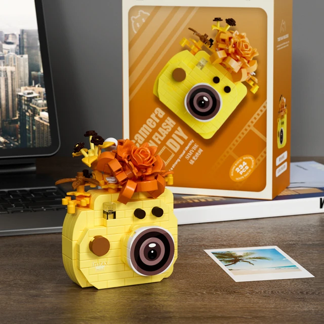 Simulation Camera Mirror Model Building Block Toy Creative Trendy Ornament Educational Children's Gift 7438-7443 Series 2