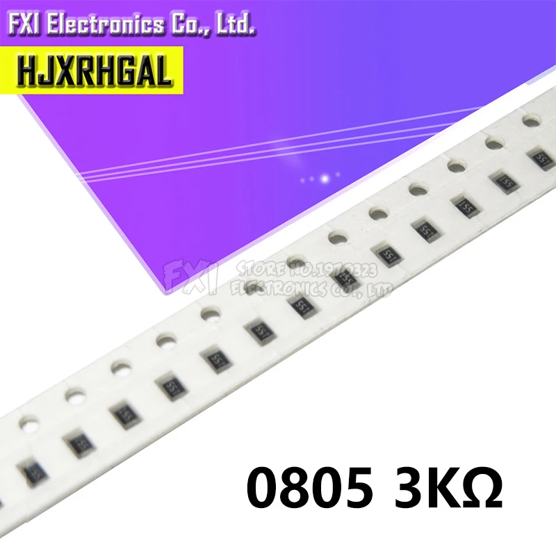 0805 SMD 1/4W 0R ~ 10M chip resistor 0 10R 100R 220R 330R 470R 1K 4.7K 10K 47K 100K 0 10 100 330 470 ohm smd resistor smd chip resistor 5000Pcs