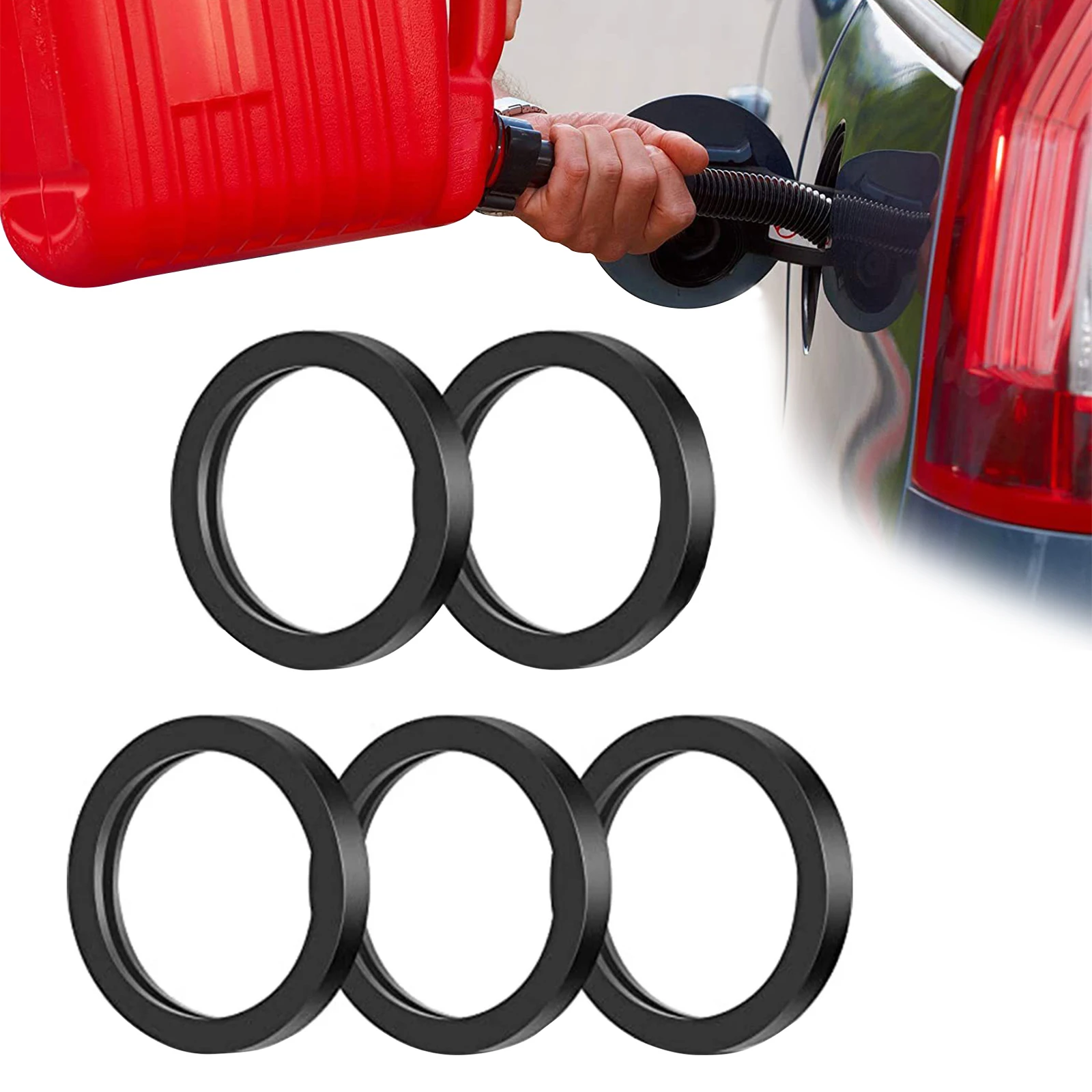 5PCS Gas Can Spout Gaskets Rubber Ring Can Gaskets Fuel Washer Seals