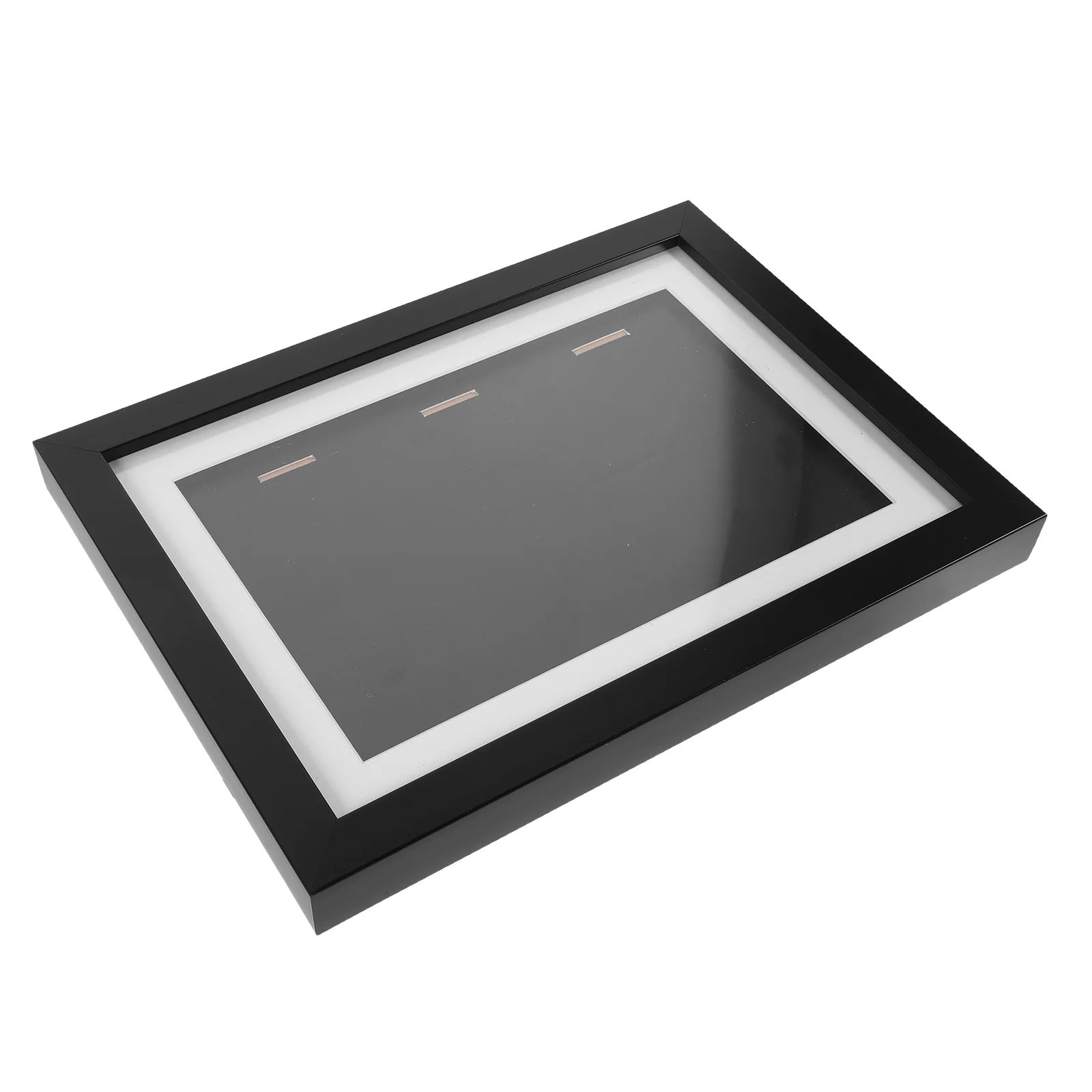

Protection Frame Decorative Medal Frame Photo Display Table Top Stand The Desktop Paper Badge Picture Holder Case Black