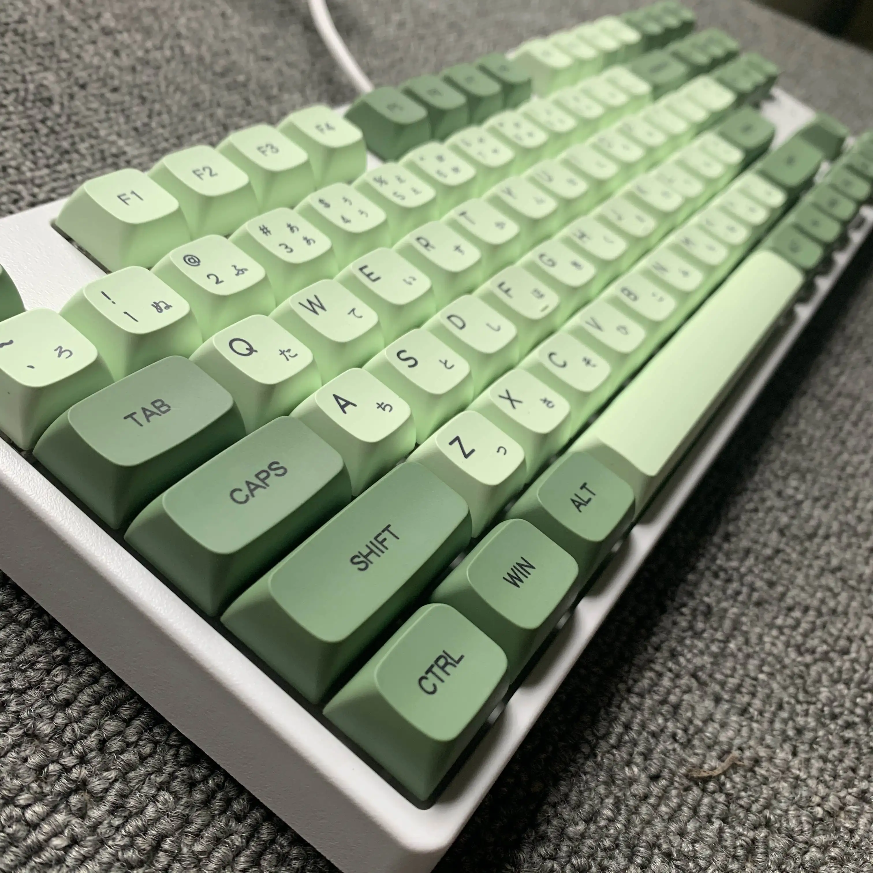 Teclado Mecânico Keycaps Matcha Xda Profile Pbt Keycaps Árabe Coreano Japonês Russo Tailândia 123 Chaves