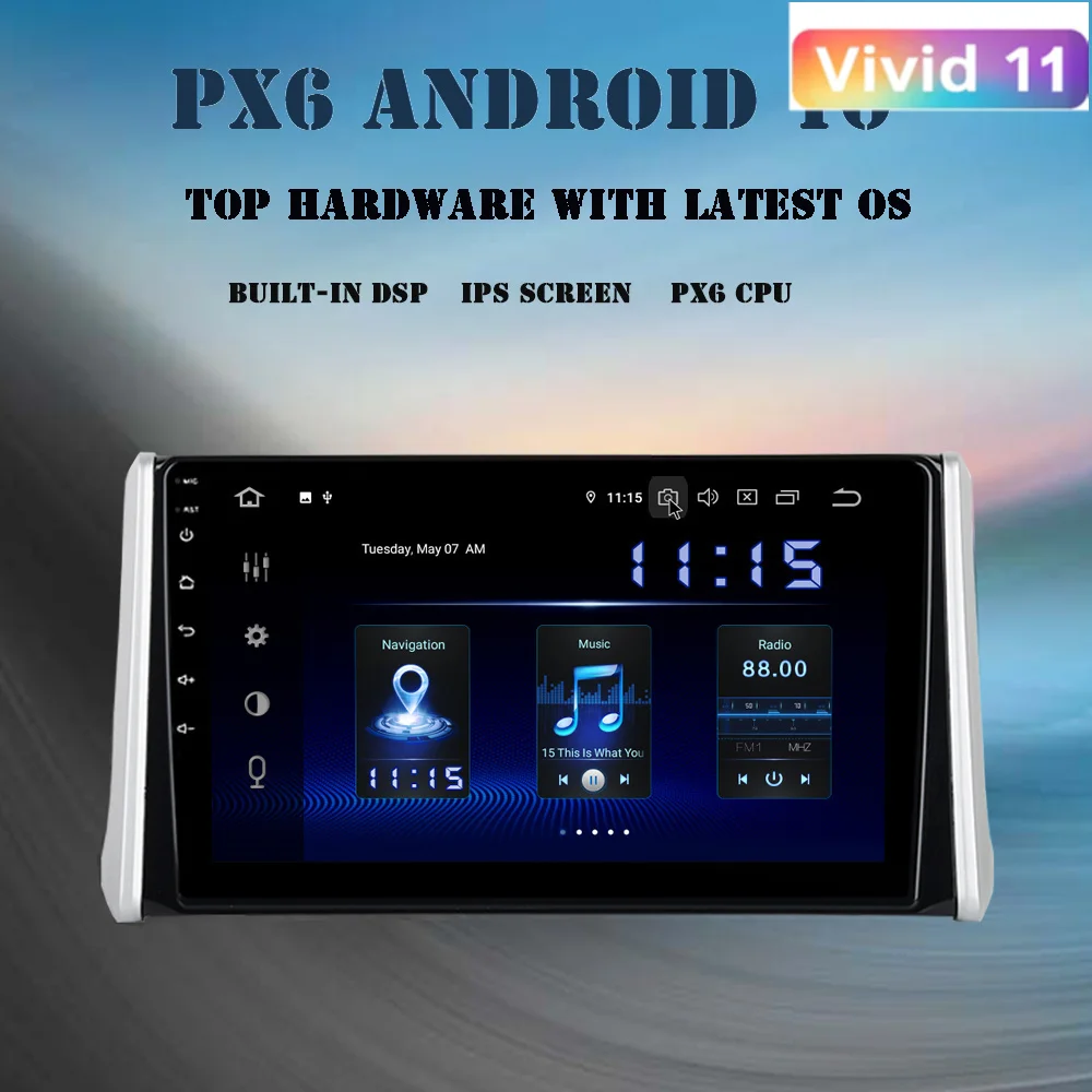 

Dasaita 10.2" Android 10.0 Radio for Toyota RAV4 2019 2020 DSP Car Multimedia Player CarPlay Navigator GPS 4GB+64GB TDA7850