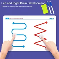 Kids 20pcs Left Right Brain Development Toy Whole Brain Thinking Training Educational Motor Training Aids Puzzle Color Shape Toy 2