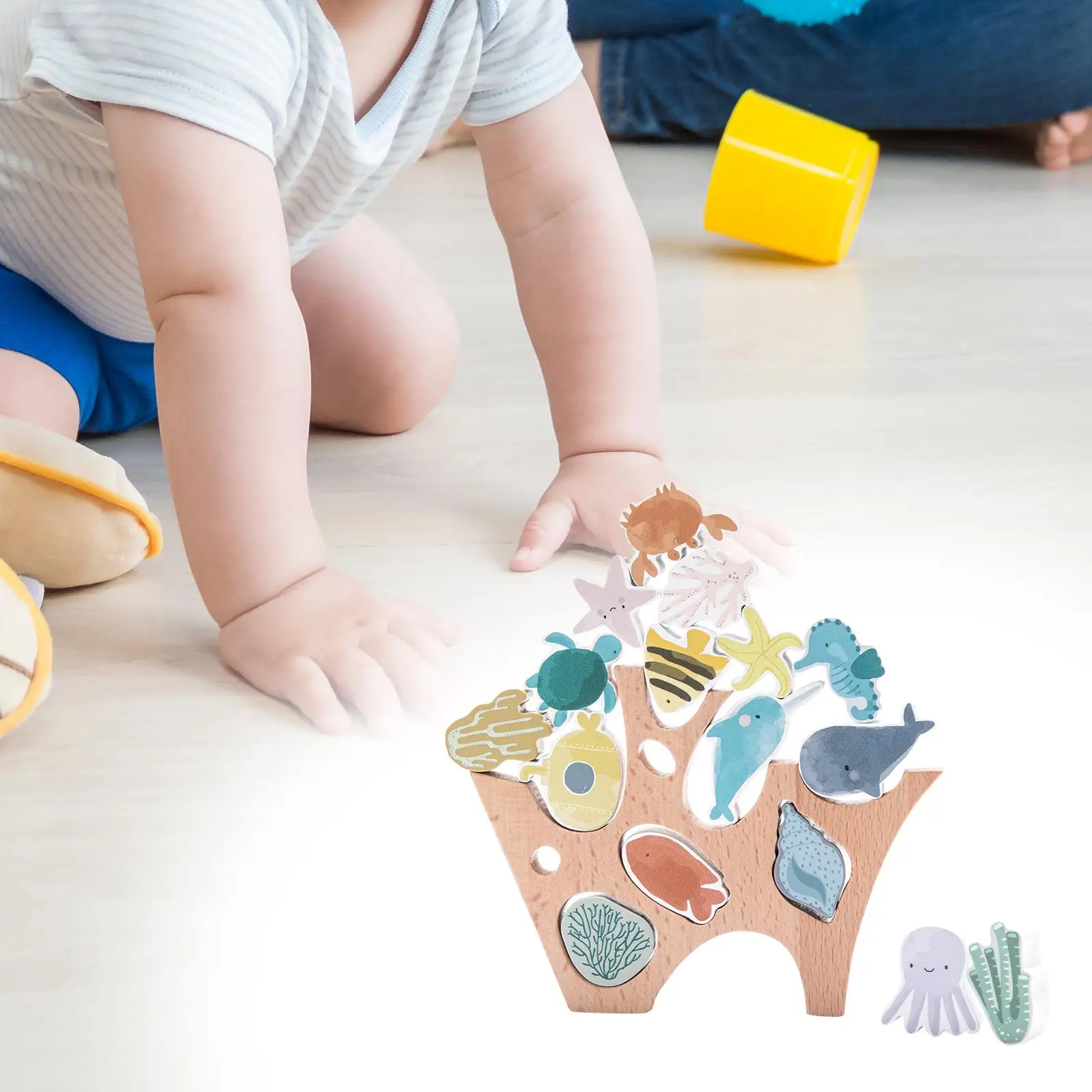 

Balance and Skill Stacking Game Wooden Balance Block for Party Preschool