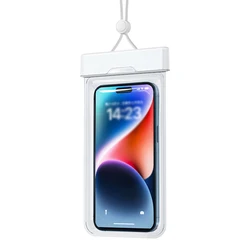 Waterproof Touchscreen Phone Pouch - Clear Case for Underwater Photos & Water Sports (F23white)