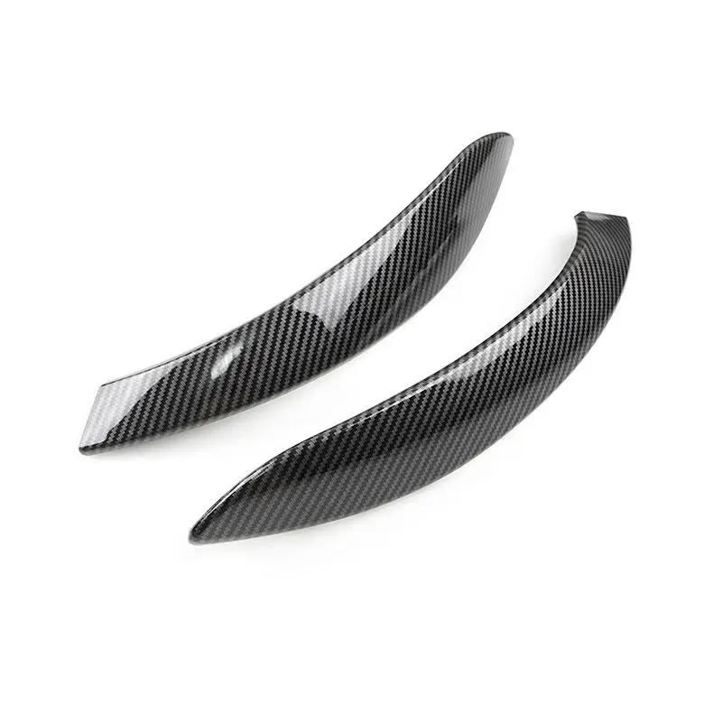ABS 플라스틱 카본 파이버 질감 내부 도어 손잡이 외부 커버 트림 BMW 3 4 시리즈 F30 F31 F32 F33 F35 F36 F82 F83 용