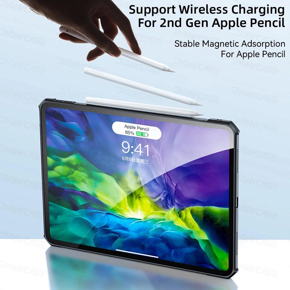 Ultra-Thin Transparent Tablet Case with Stand