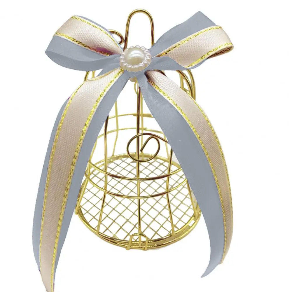 

Candy Container Sturdy European Style Candy Case Bowknot Ribbon Candy Holder