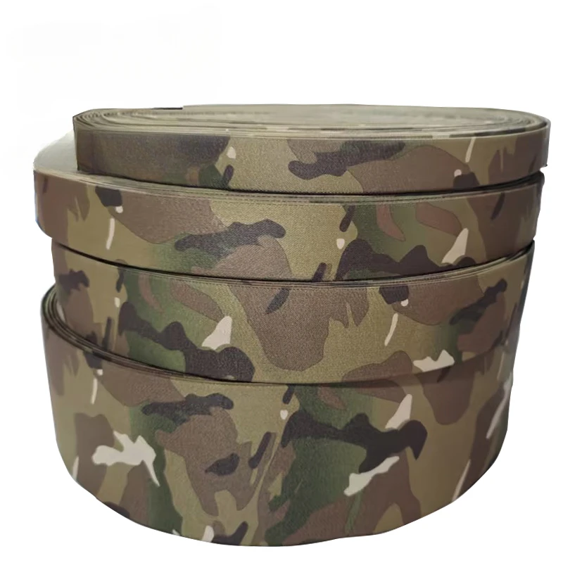 2 Meters Long MC MCBK Camouflage Elastic Band High Elasticity Durable Wide Edge for Clothing Belts Luggage Accessories