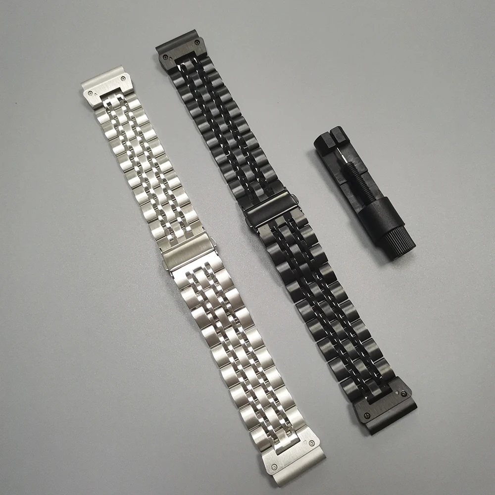 Premium Stainless Steel QuickFit Watch Band – Versatile Metal Strap