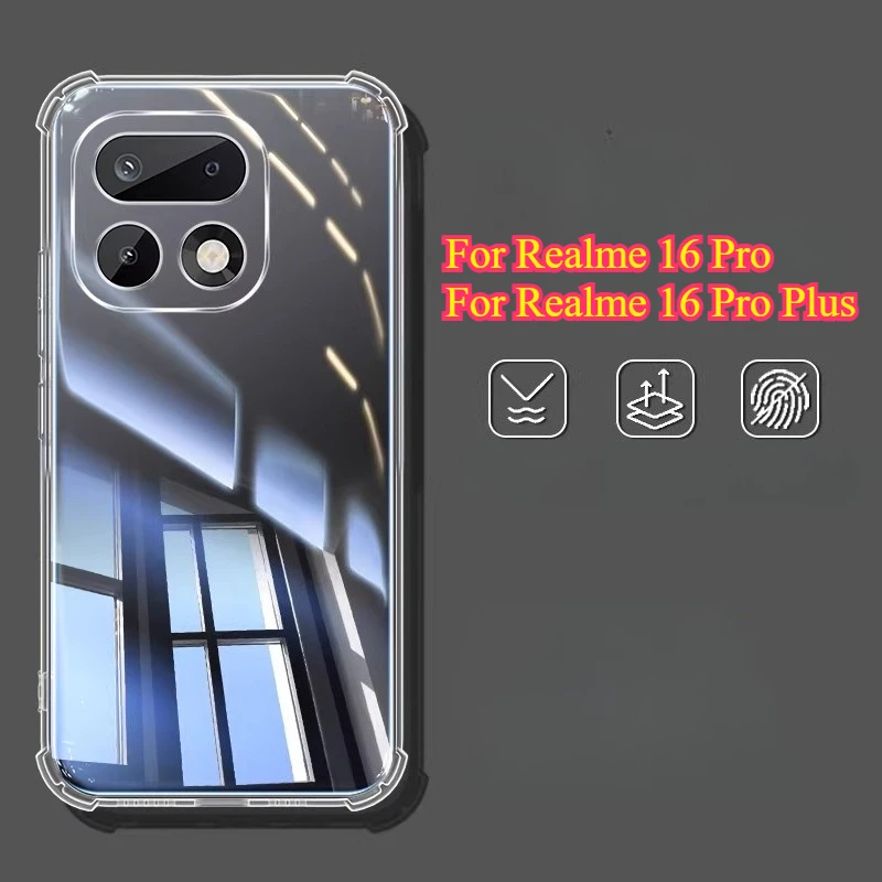 Transparent Shockproof Airbag Silicone Phone Case with TPU Bumper