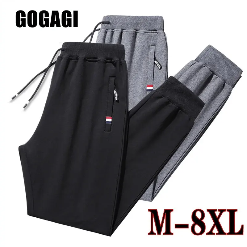 

Plus Size Men Joggers Track Pants Elastic Waist Sport Casual Trousers Fitness Sports Casual Trouser Pantalon deportivo informal