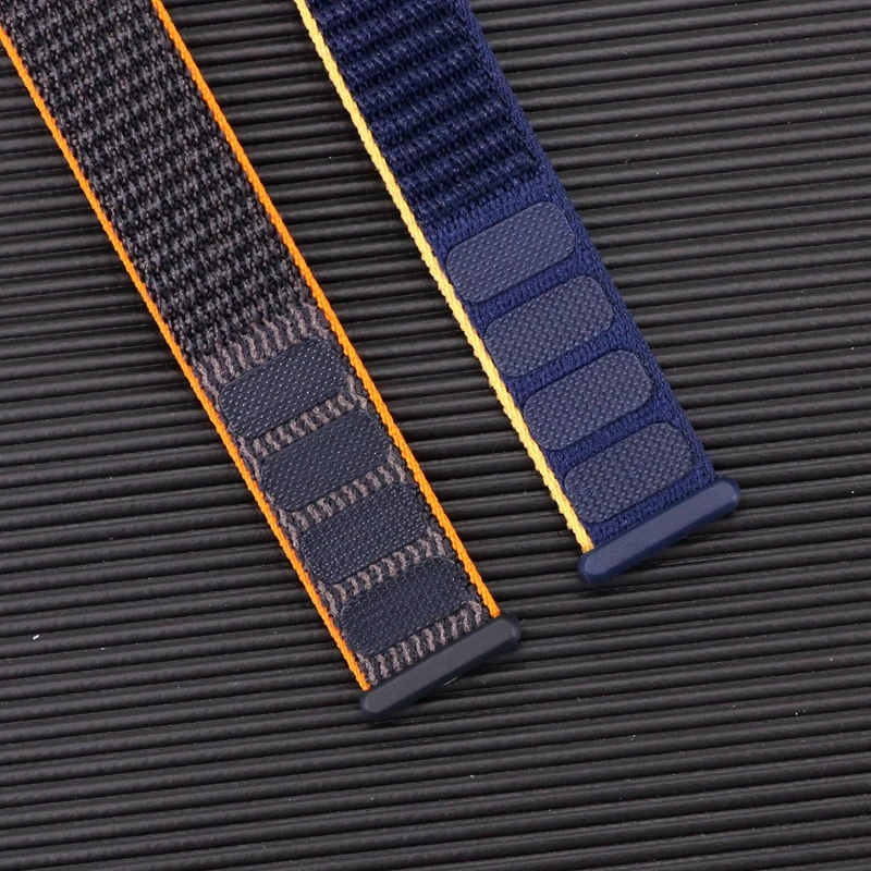Vibrant Orange Nylon Woven Sports Wristband