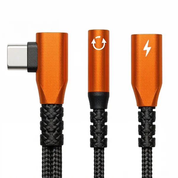 Dual-Function USB-C Audio and Fast Charging Adapter – 60W
