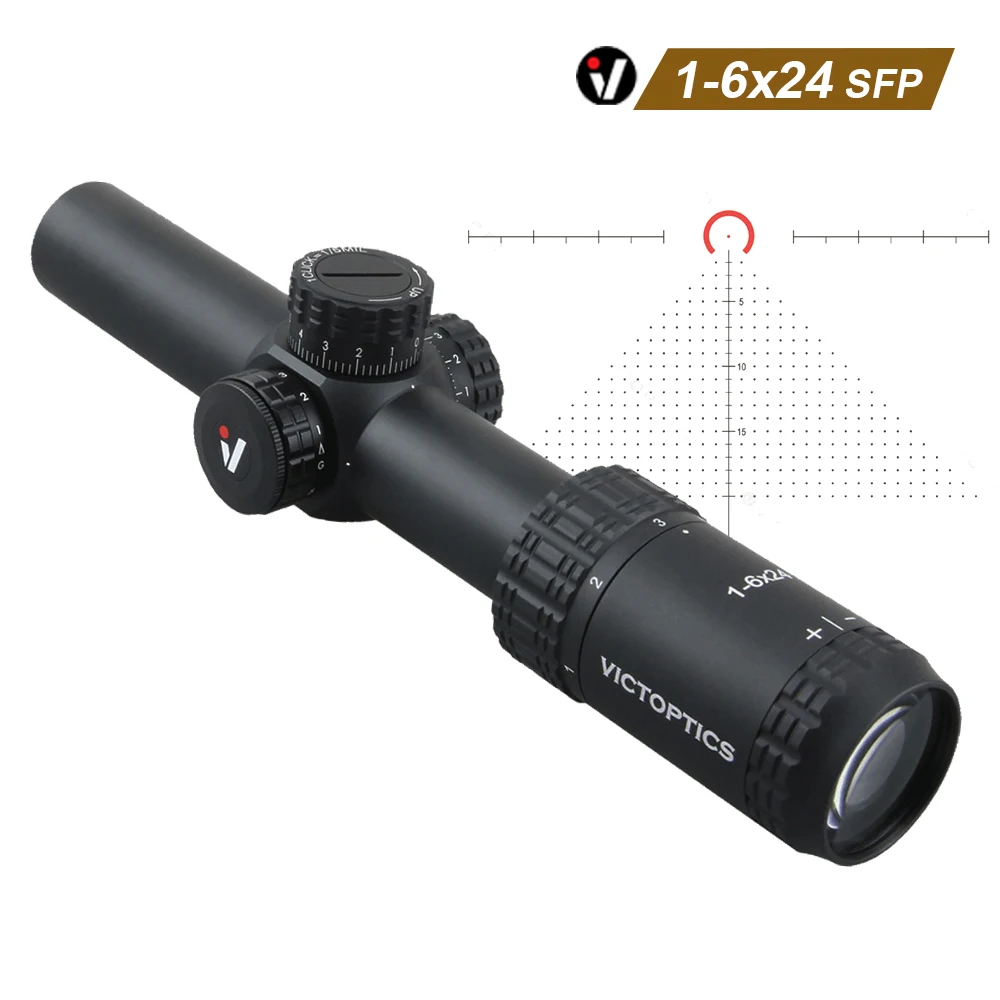 VictOptics S6 1 6x24 SFP Riflescope With Red&Green Illumination Turret