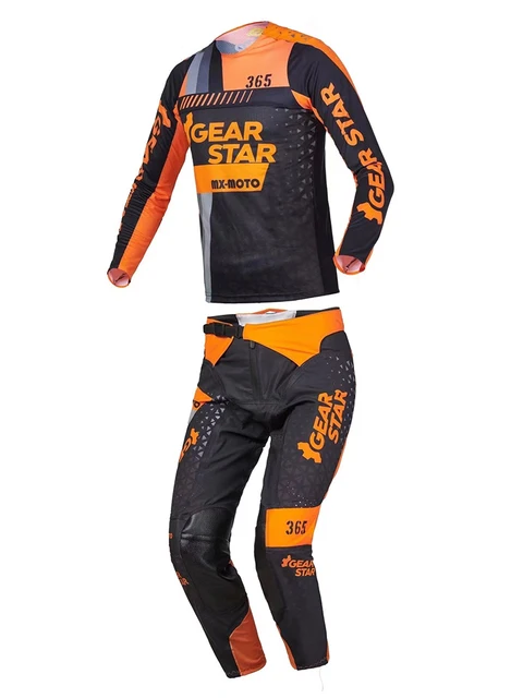 GEAR STAR-Maillot et pantalon de motocross pour enfants, combinaisons de  vélo, moto tout-terrain, ensemble
