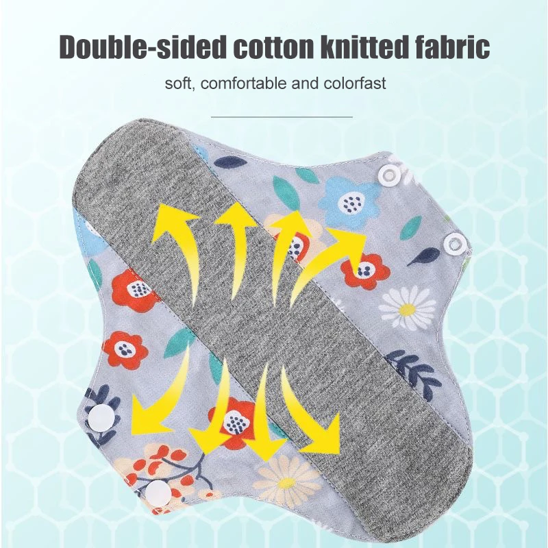 1PCS 18/23CM Anti-slip Graphene Antimicrobial Sanitary Pads Reusable Care Pads Breathable Maternity Menstrual For Women