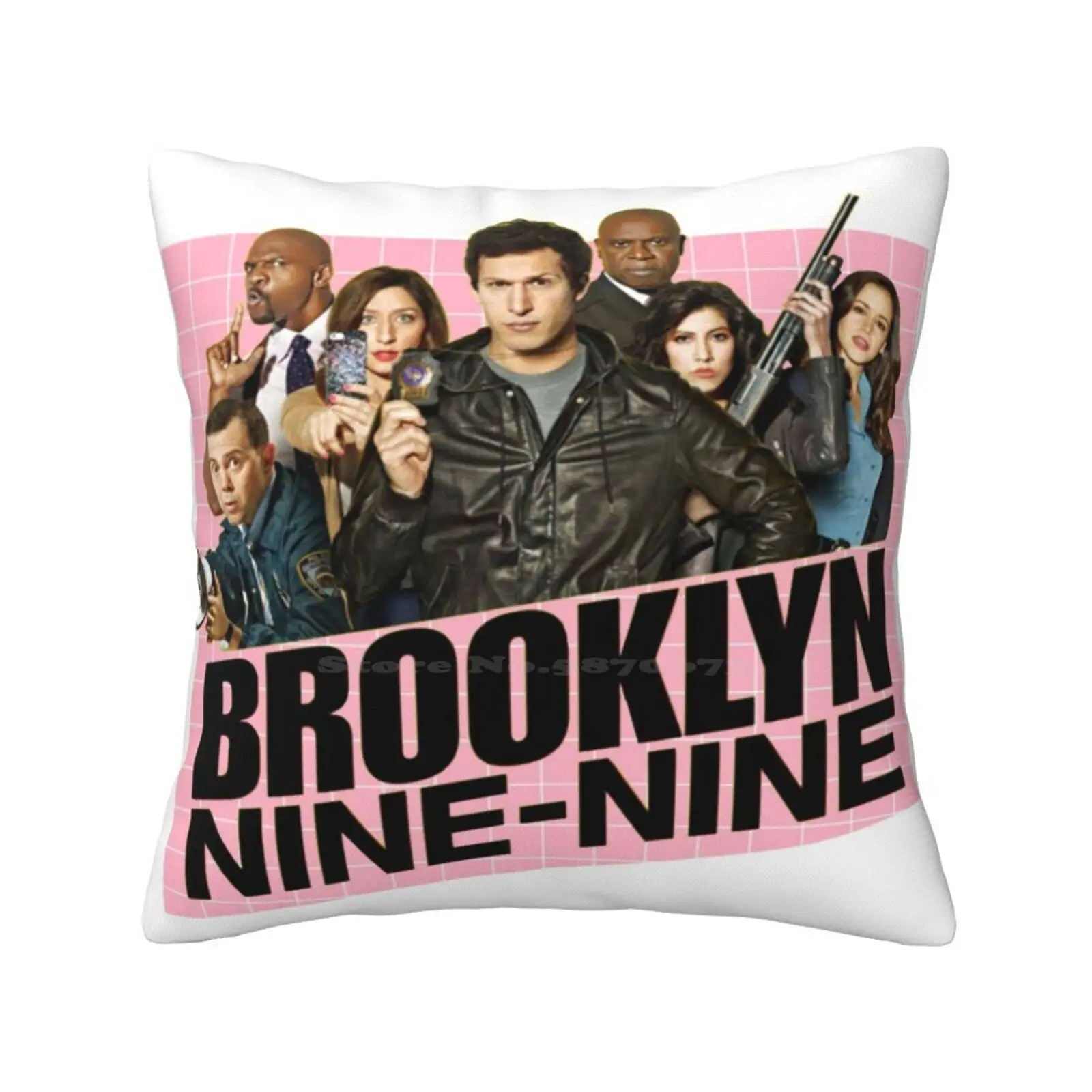 Brooklyn Nine-Nine Pink Logo Home Sofa Car Waist Throw Federa Brooklyn 99 Brooklyn Nine Nine Brooklyn99 Rosa Dilizer