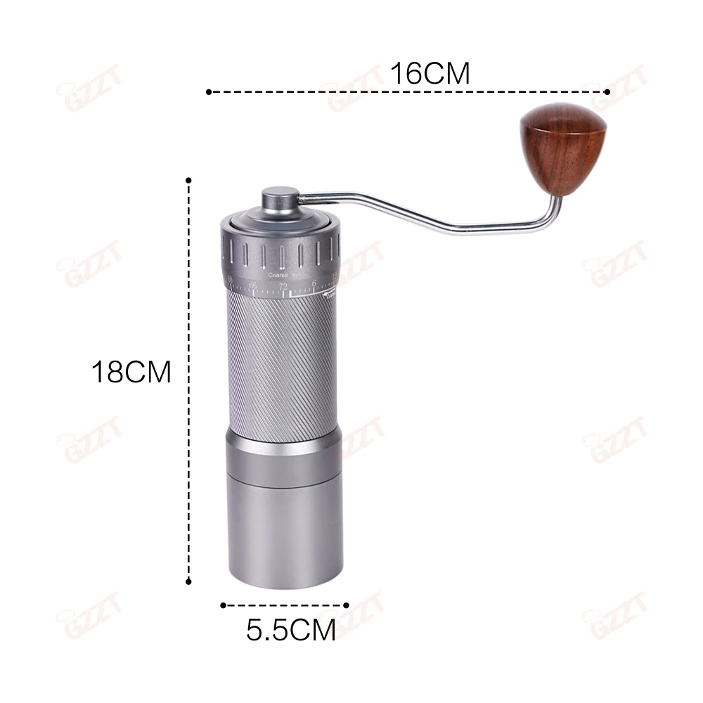 GZZT HG48 Manual Coffee Bean Mill 48mm 7 Core Ghost Tooth Cone Burr Hand Coffee Grinder for Espresso and Pour over 3