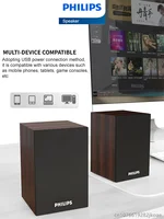 Philips SPA20 Bluetooth Speakers Outdoor Loudspeaker Music Player HiFi Stereo Sound Subwoofer for Computer Desktop Mobile Phone - Image 6
