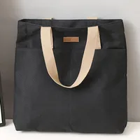 Women's Tote Bag Canvas Sewing Thread Large Capacity Advanced Sense Handbag Convenient Practical Female's Commuter Bag - Image 5