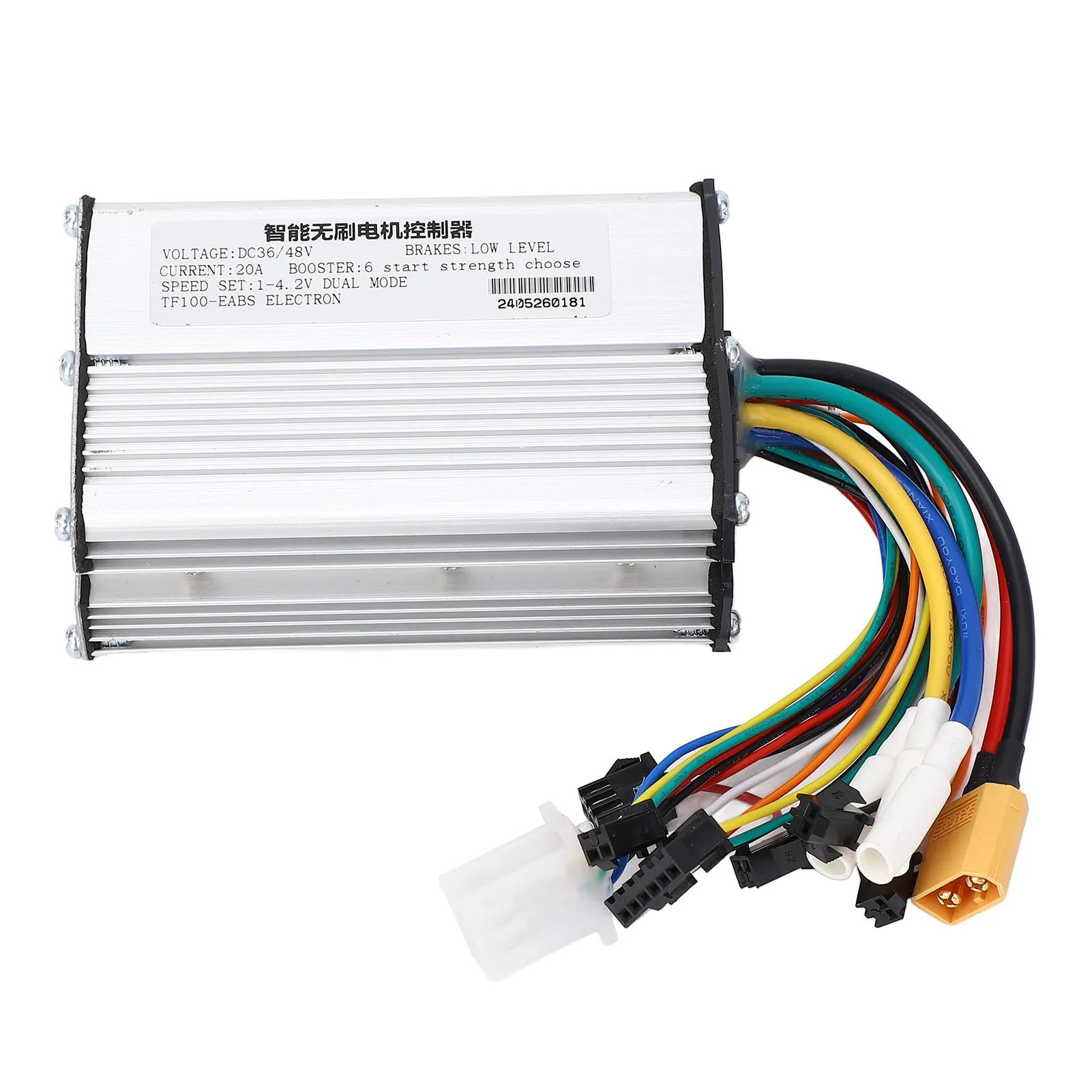 High-Performance Aluminum Alloy Brushless Motor Controller for Electric Scooters, 36V/48V, 20A