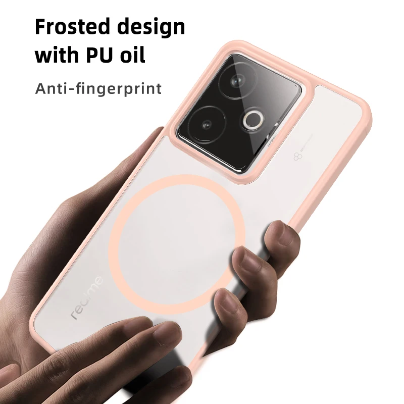 Luxury Matte Magnetic Case with Wireless Charging Compatibility