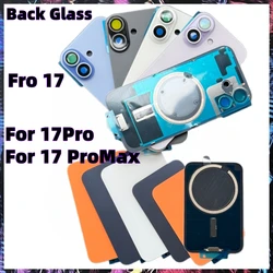Premium Back Glass with Magnet in Solid Color - Replacement Rear Cover - Purple (For 17)