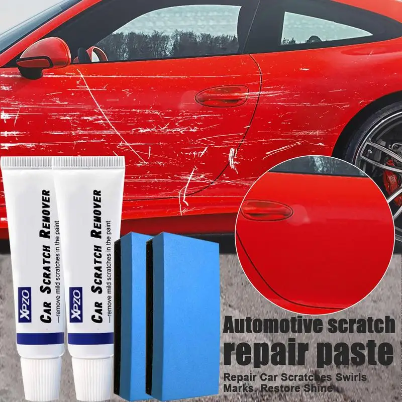 

20g Car Paint Repair Wax Polish Paste for Car Paint Scuff Restoration with Sponge Automobile Scratch Eraser Scratch Repair Tool