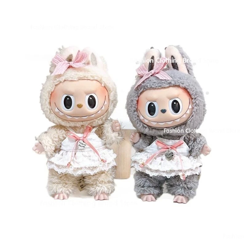 Shoes Bag Clothing Labubu labubu clothes Cute outfit DIY Kid Gift Clothes Printed Pants Set