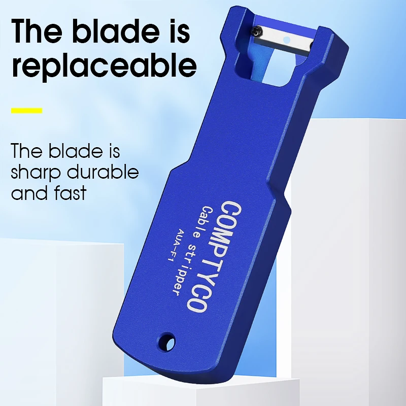AUA-F1 Optical Fiber Tool Longitudinal Stripper Cable Jacket Slitter 8.5mm 10.4mm 14mm Cable Sheath Cutter Slitter
