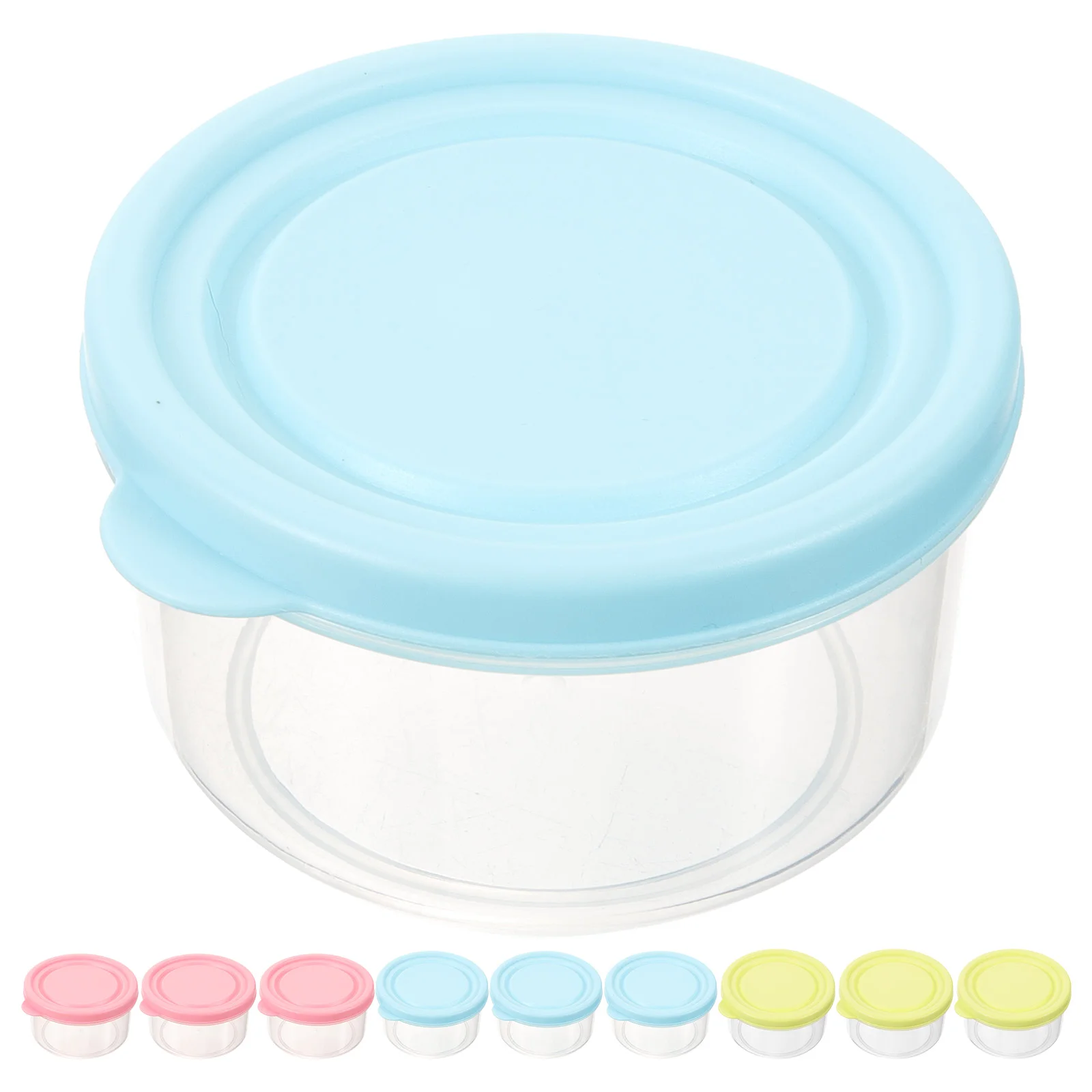 

150ml Round Mini Crisper Freezer Box Baby Food Container Plastic Storage Case Kitchen
