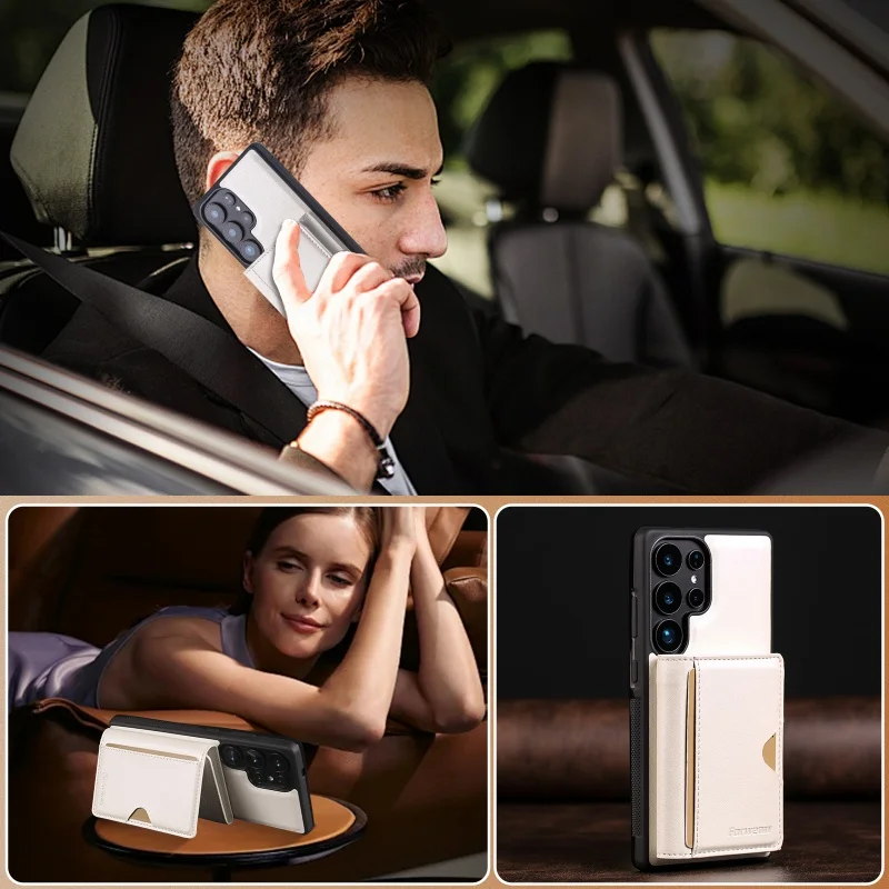 MagSafe Magnetic Leather Wallet Phone Case Cover