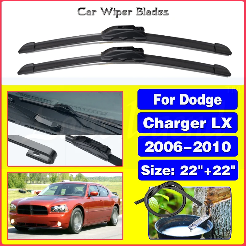 Spazzole Tergicristallo Anteriore Per Auto Per Dodge Charger Lx 2006 2007 2008 2009 2010 Parabrezza In Gomma Per Finestrino Anteriore Parabrezza U J G