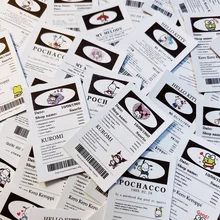 카와이 산리오 라벨 씰링 스티커 65 개, 귀여운 헬로 키티 포체아코 시나모롤 쿠로미 마이 멜로디 문구 용품