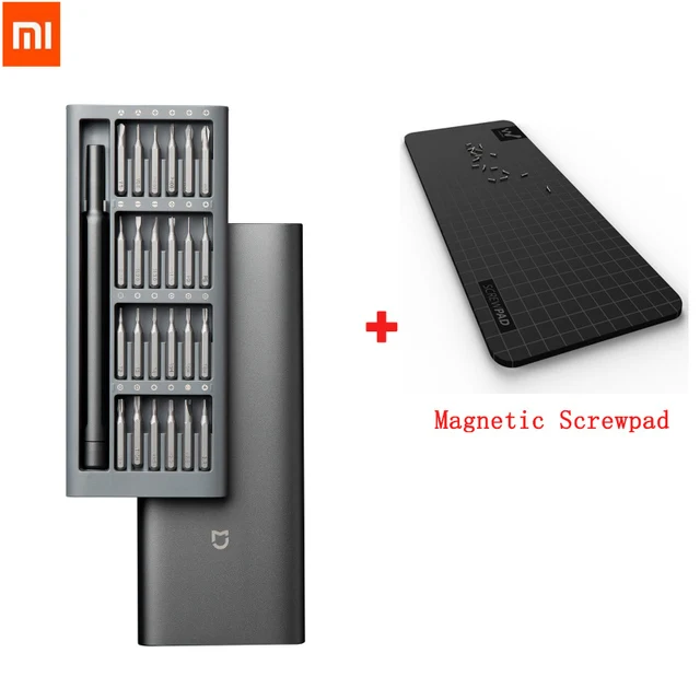 2021 Original Xiaomi Daily Use Screwdriver Kit 24 Precision Magnetic Bits Alluminum Box DIY Screw Driver Set For Smart home 