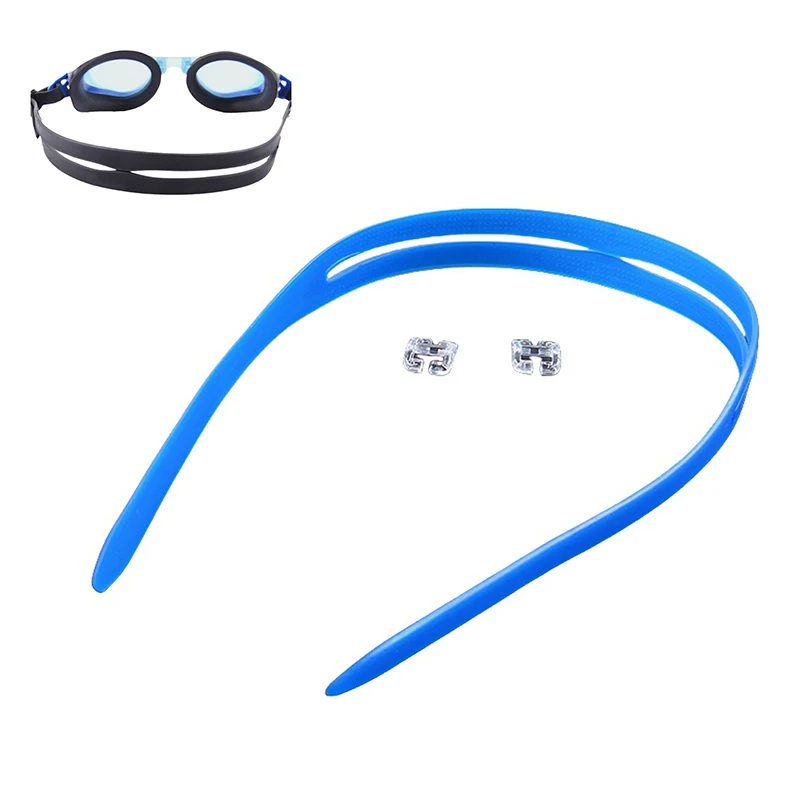 1 Set Universal Strap High Strap Goggles High Elastic Snorkeling Replacement Diving Goggles Silicone Strap Wear 3