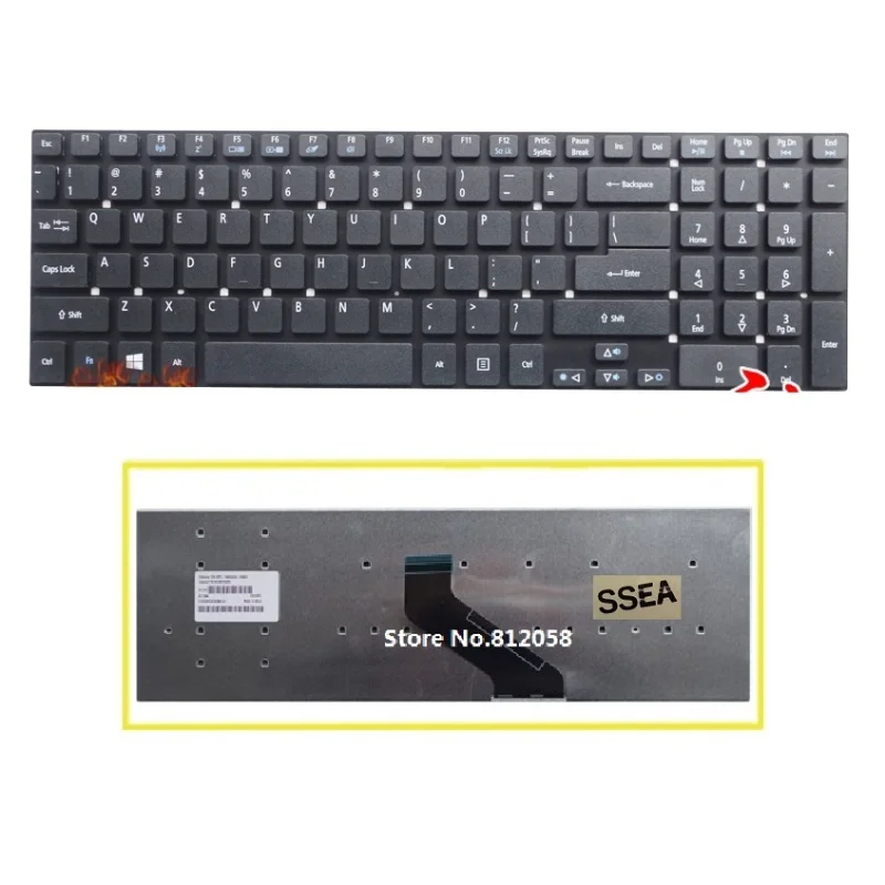 

Новая английская клавиатура для Acer Aspire E1-570 E1-570G E1-771G E1-771 E5-531 E5-531G