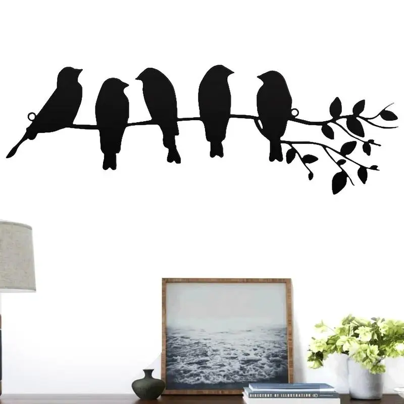 

Metal Bird Wall Art Metal Sculpture Birds Standing Metal Bird Silhouette Yard Art Sculpture For Patio Backyard Pond Outdoor