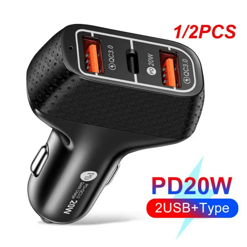 

1/2 шт., автомобильное зарядное устройство Usb Type-C