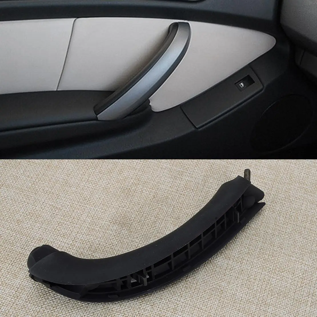 51418265077 자동차 앞 좌측 내부 도어 사이드 풀 핸들 패널 BMW E53 X5 1999 2000 2001 2002 2003 2004 2005 2006 블랙 호환