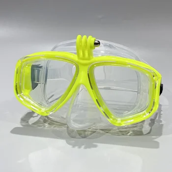 Professional Underwater Diving Mask Scuba Diving Goggles Are Suitable for GoPro Small Sports Camera All-dry Diving Glasses 4